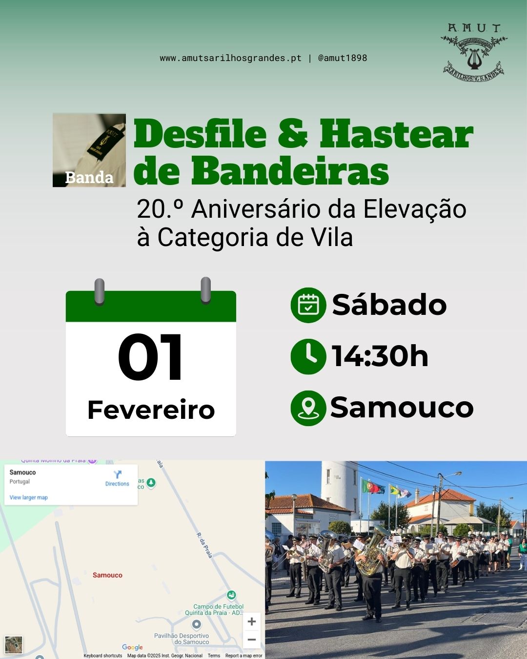 Desfile e Hastear de Bandeiras