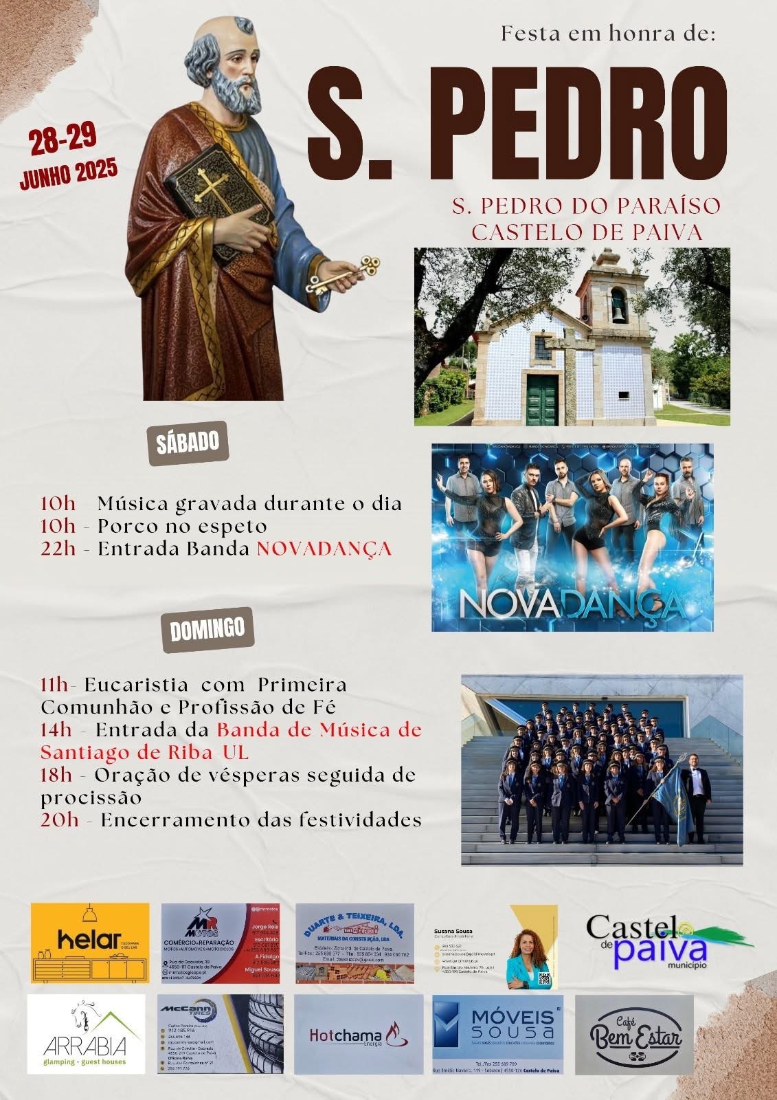 Festas em Honra de S. Pedro - São Pedro do Paraíso, Castelo de Paiva