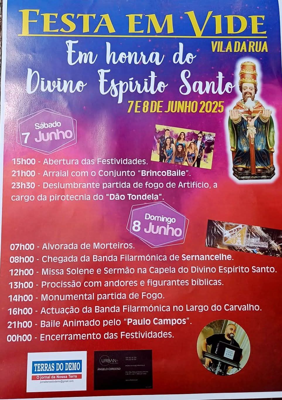 Festa em honra do Divino Espírito Santo - Vide 