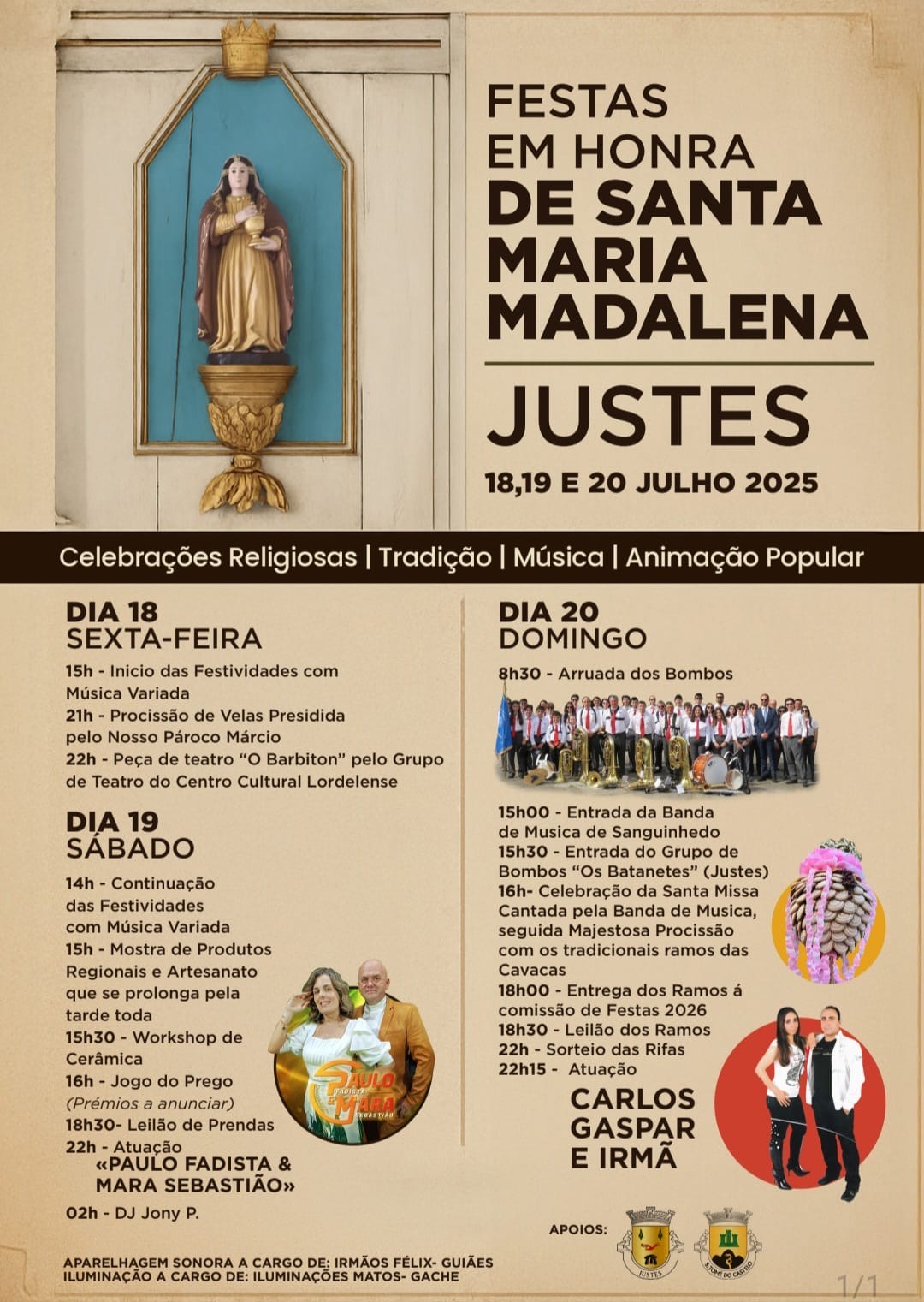 Festas em honra de Santa Maria Madalena
