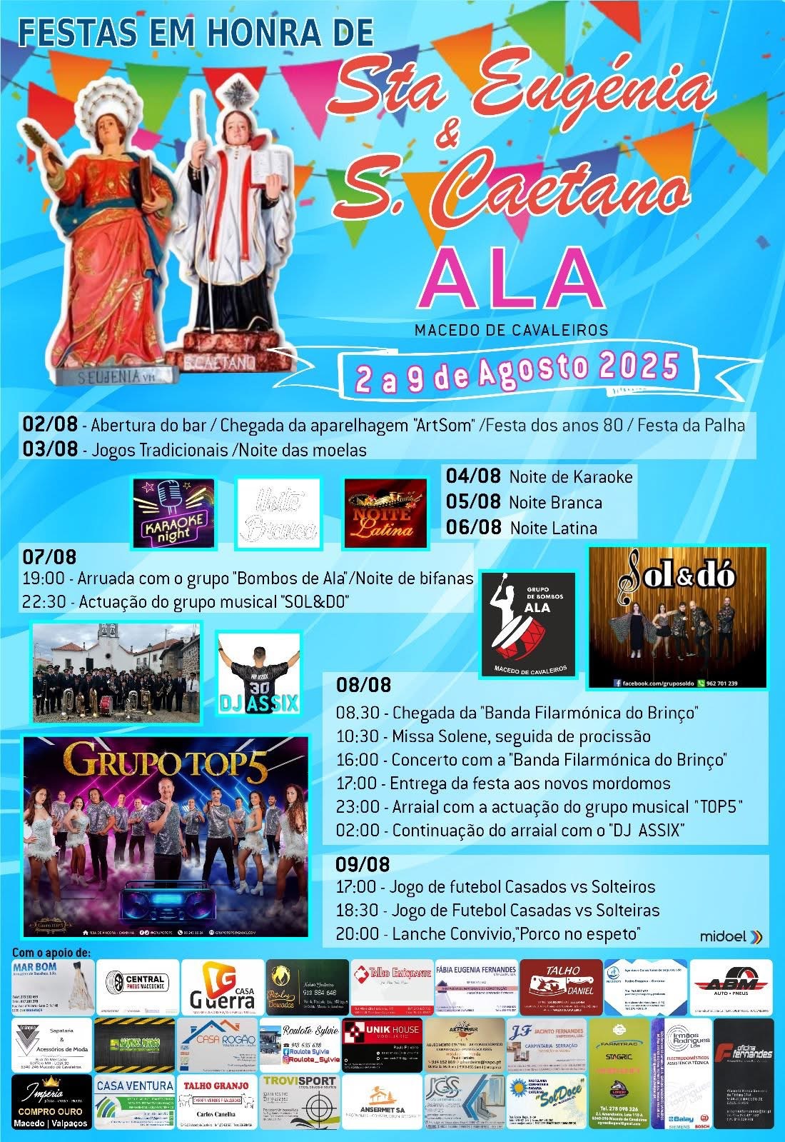Festa em Honra de Sta. Eugénia e S. Caetano
