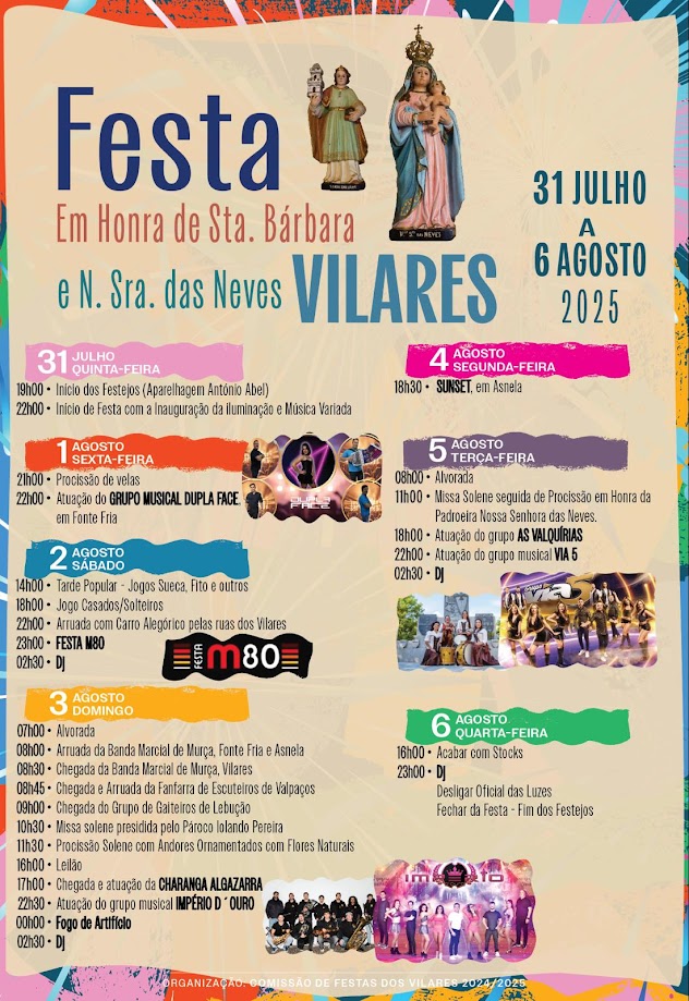 Festa em Honra de Santa Bárbara e Nossa Senhora das Neves