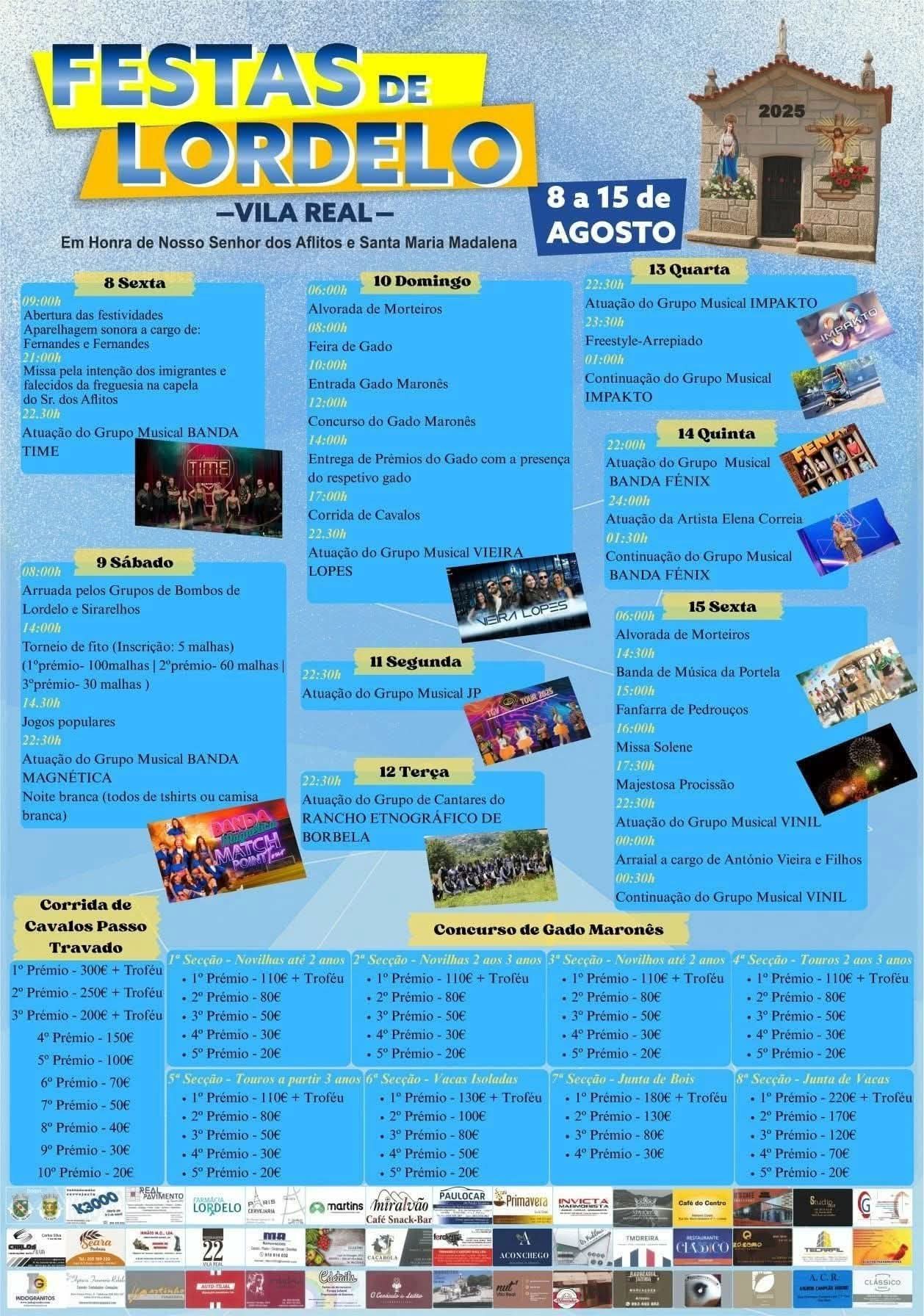 Festa em honra de nosso senhor dos aflitos e st.maria Madalena 