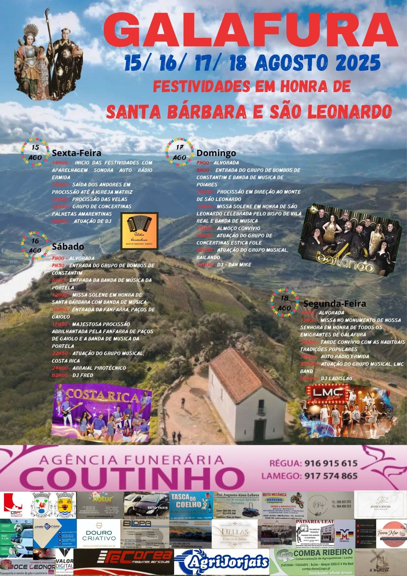 Festa em honra de St.Barbara e S.Leonardo 