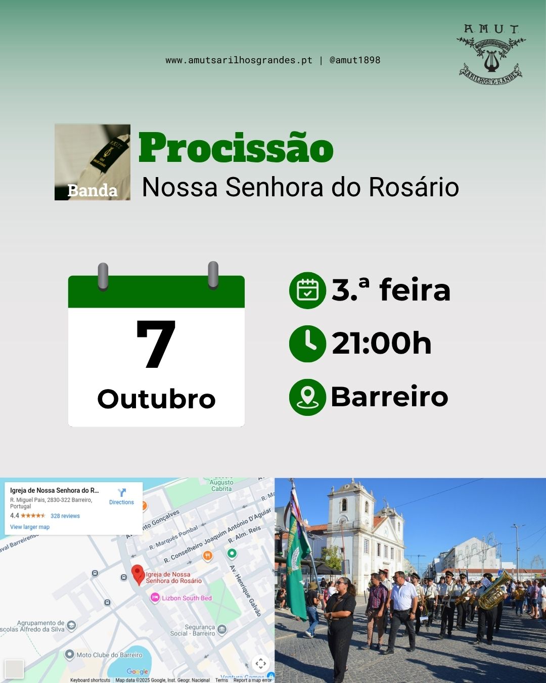 Procissão noturna em honra de Nossa Senhora do Rosário