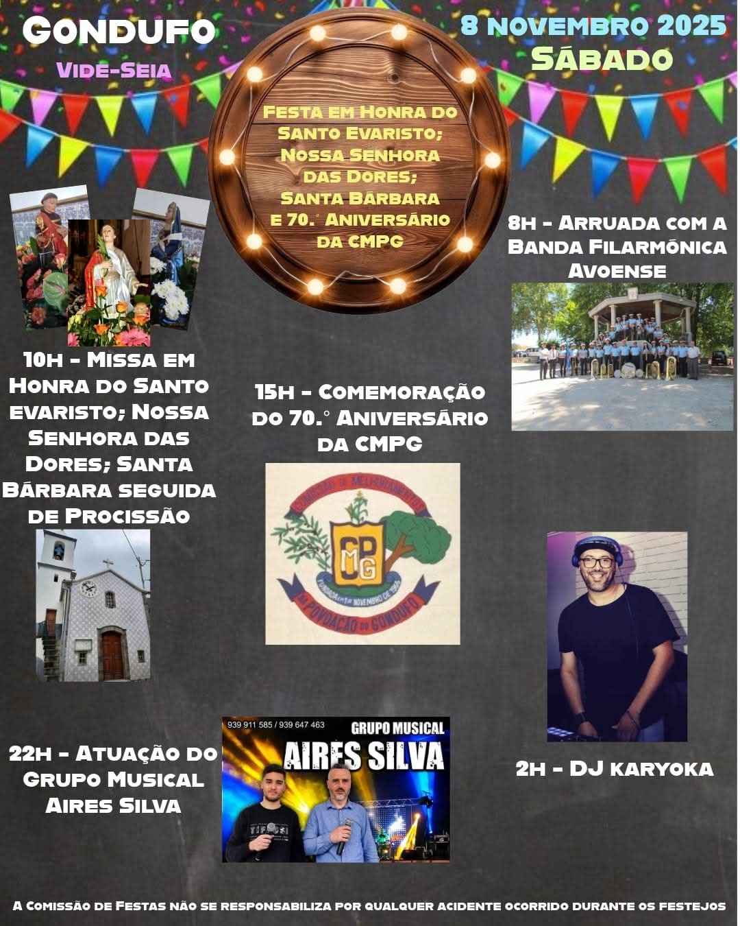 Festa em Honra de Santo Evaristo, Nossa Senhora das Dores e Santa Barbara