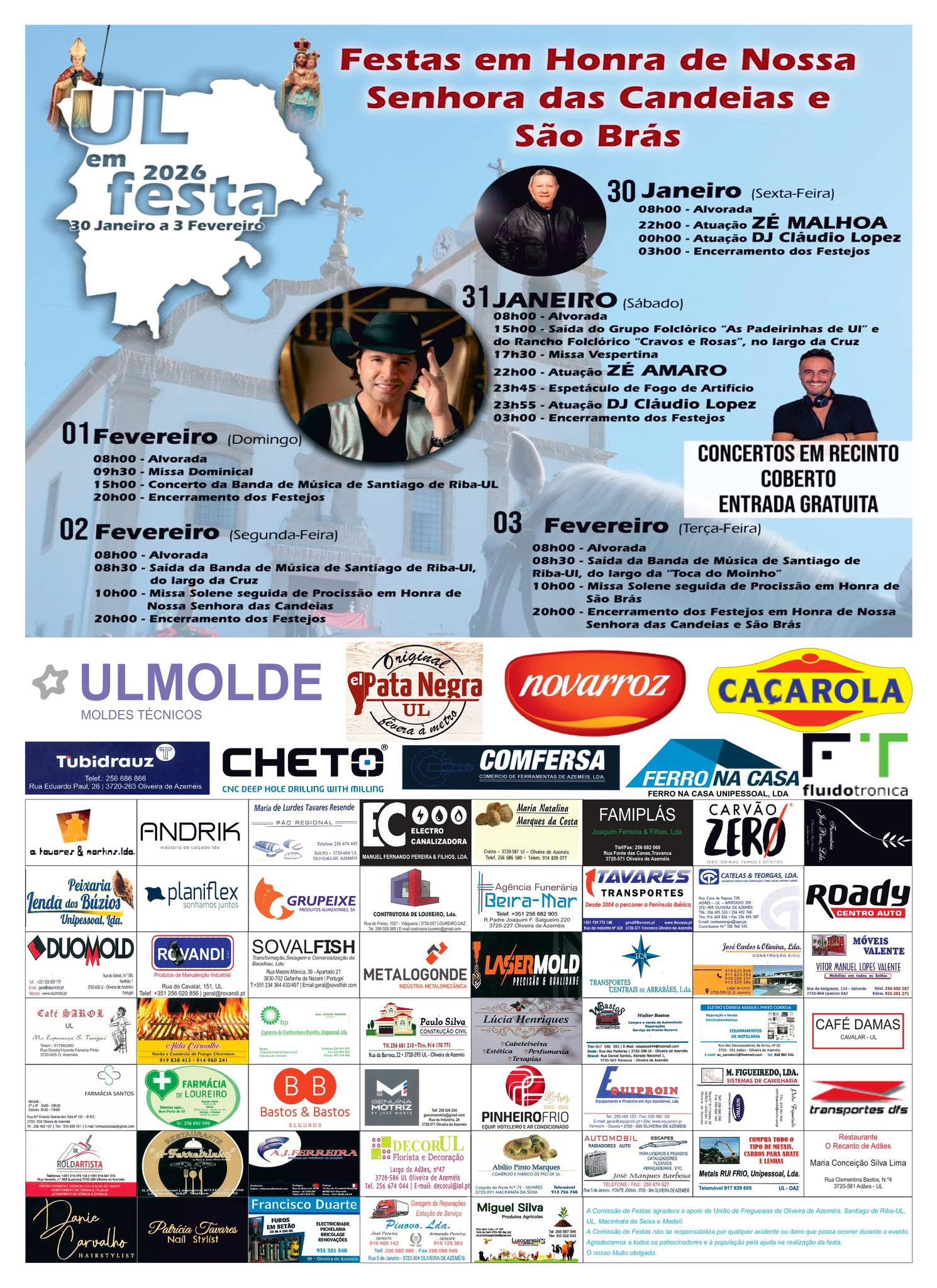 Festas em Honra de Nossa Senhora das Candeias e São Brás - Ul, Oliveira de Azemeís