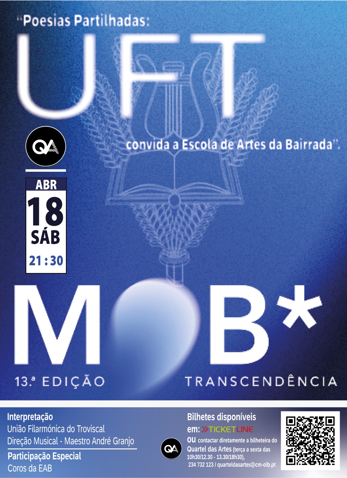 Transcendência na 13 Edição do MOB - Festa da Música e dos Músicos de Oliveira do Bairro - UFT + EAB