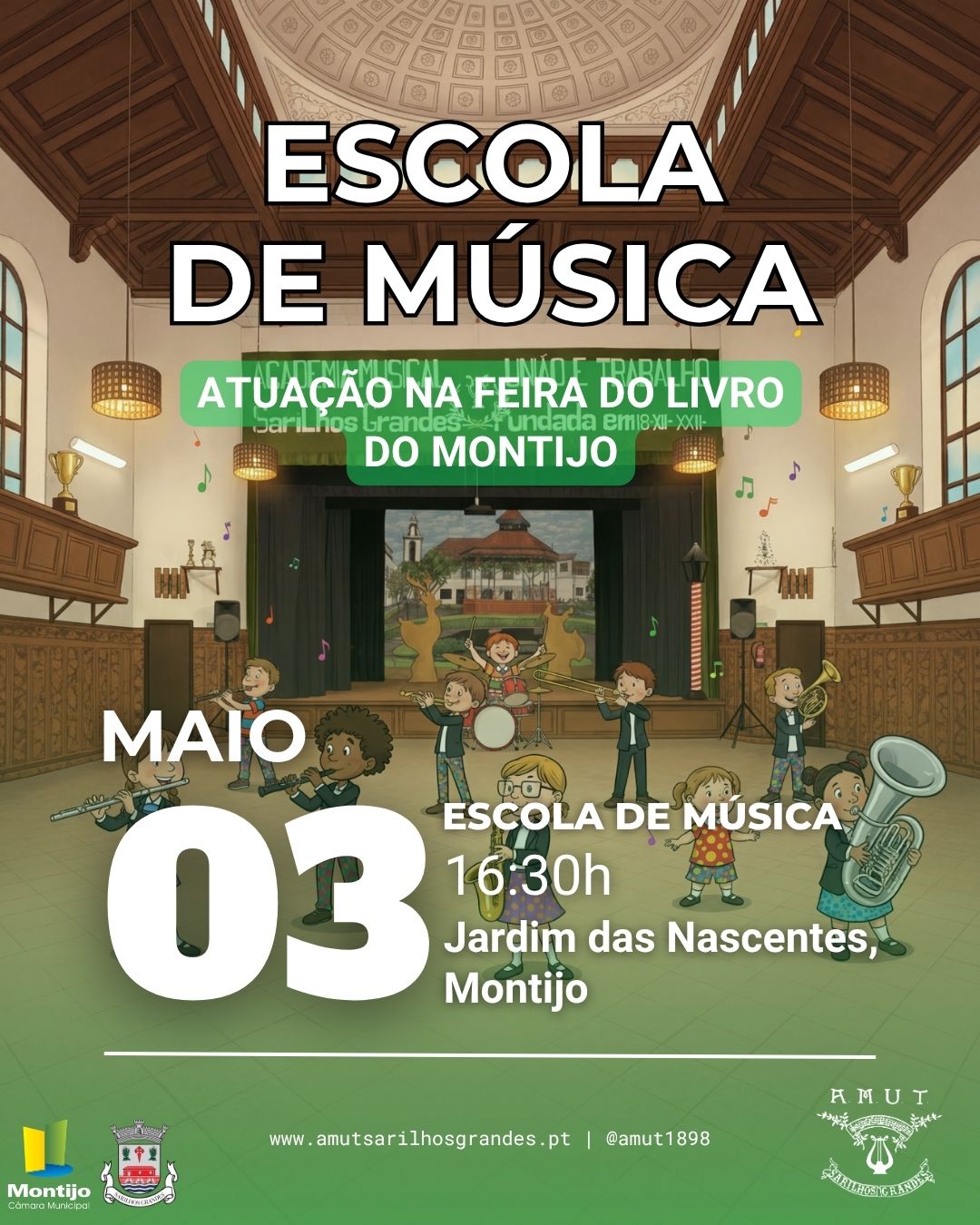 Atuação da Escola de Música da AMUT