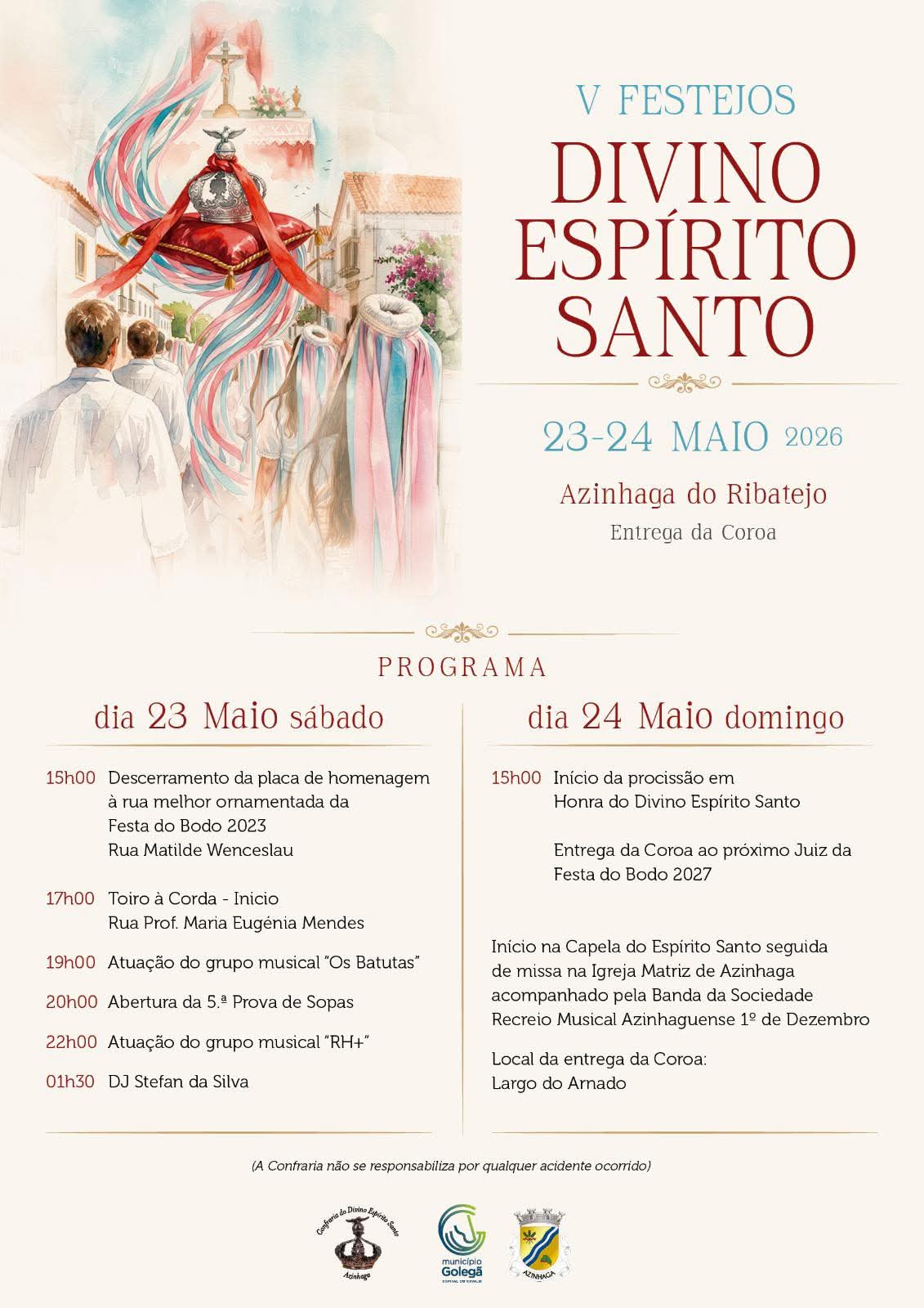 Festejos do Espírito Santo - Entrega da Coroa