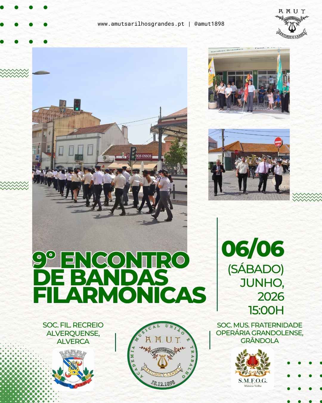 9.º Encontro de Bandas Filarmónicas na AMUT